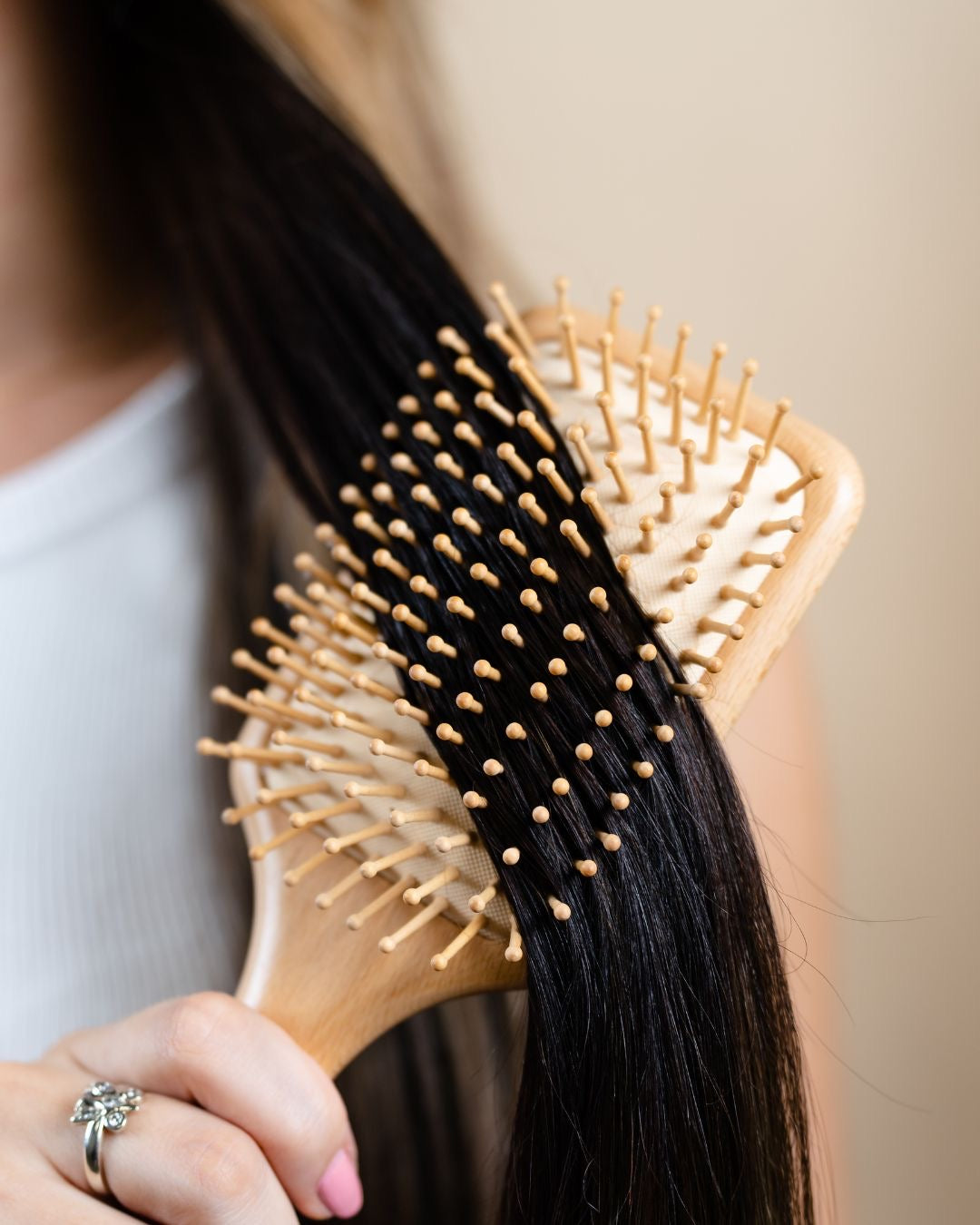 COMBO CEPILLO PULIDOR SIN PERSONALIZAR + CEPILLO DE BAMBÚ PERSONALIZADO + HAIRCLIP PERSONALIZADO ROSA